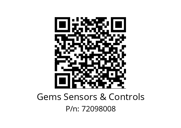   Gems Sensors & Controls 72098008