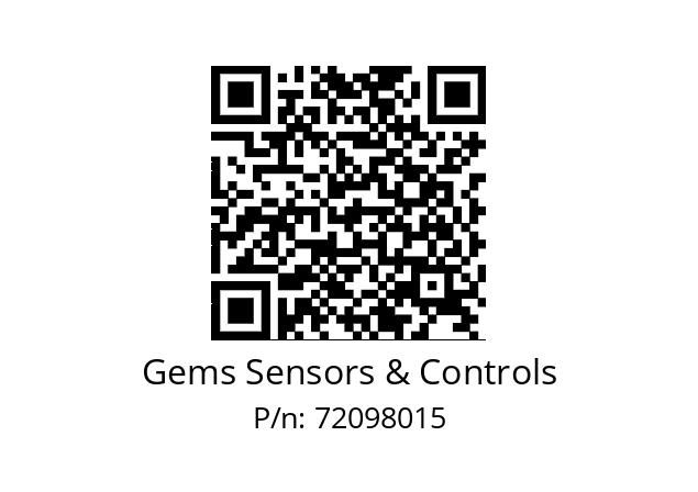   Gems Sensors & Controls 72098015