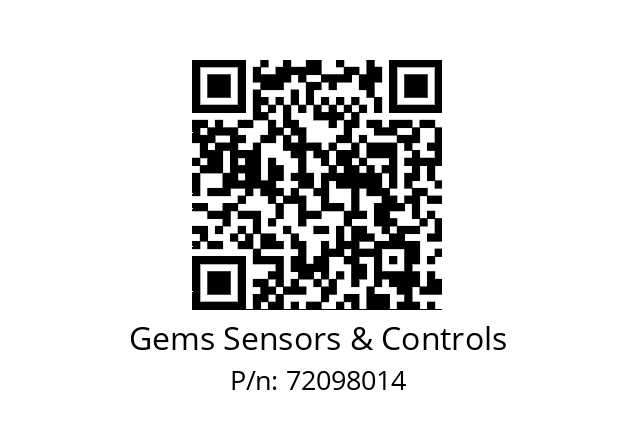   Gems Sensors & Controls 72098014