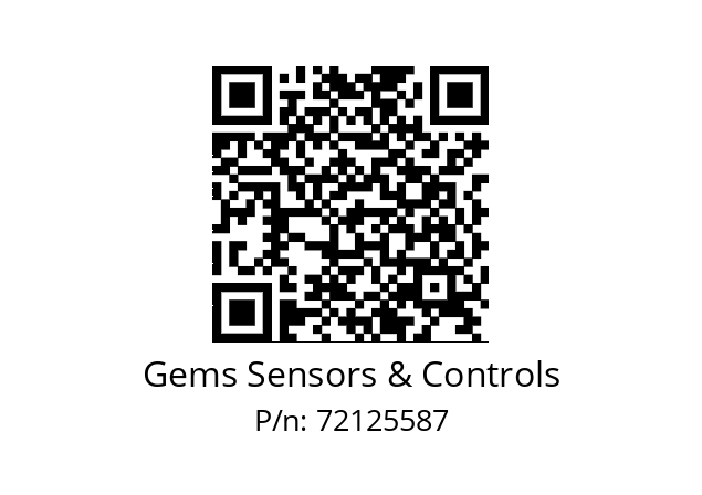   Gems Sensors & Controls 72125587