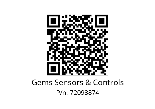   Gems Sensors & Controls 72093874