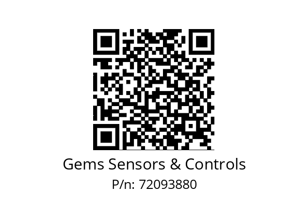   Gems Sensors & Controls 72093880