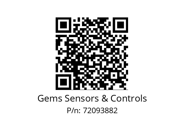   Gems Sensors & Controls 72093882