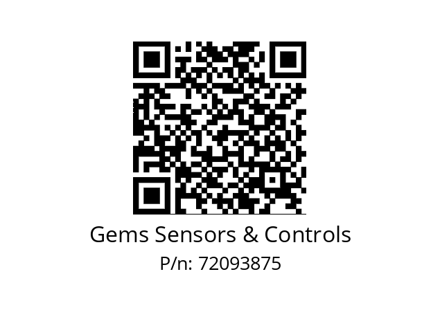   Gems Sensors & Controls 72093875