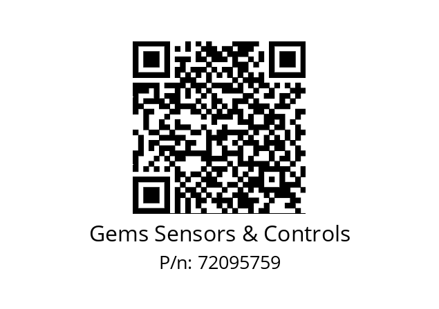   Gems Sensors & Controls 72095759