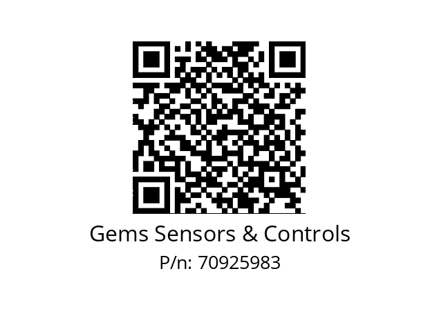   Gems Sensors & Controls 70925983