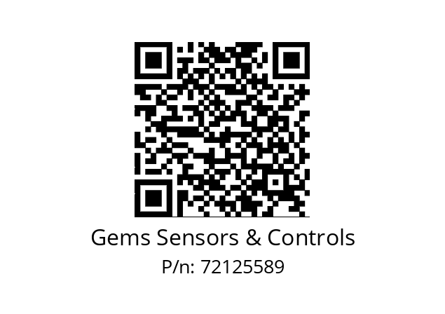   Gems Sensors & Controls 72125589