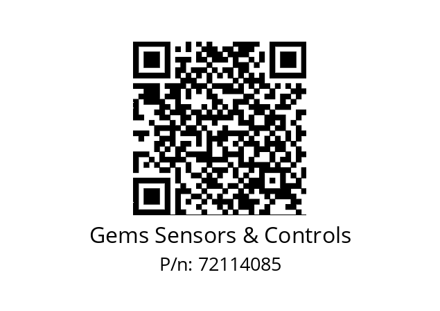   Gems Sensors & Controls 72114085