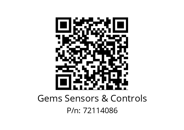   Gems Sensors & Controls 72114086