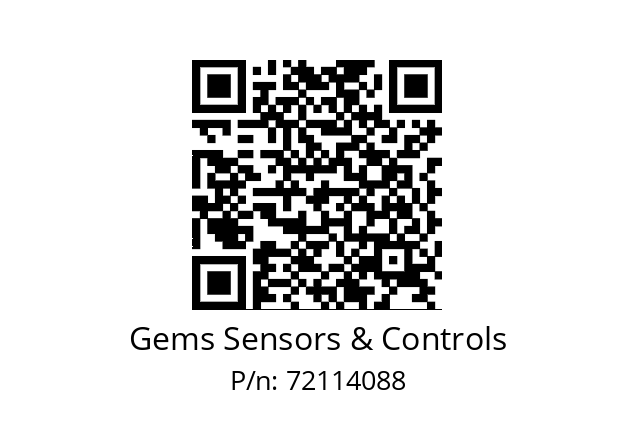   Gems Sensors & Controls 72114088