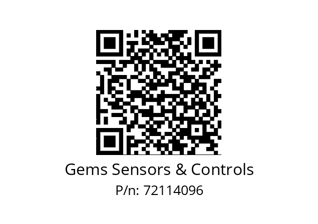   Gems Sensors & Controls 72114096