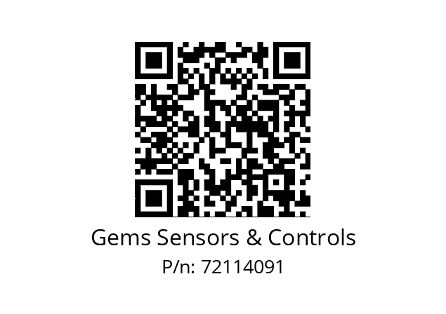   Gems Sensors & Controls 72114091