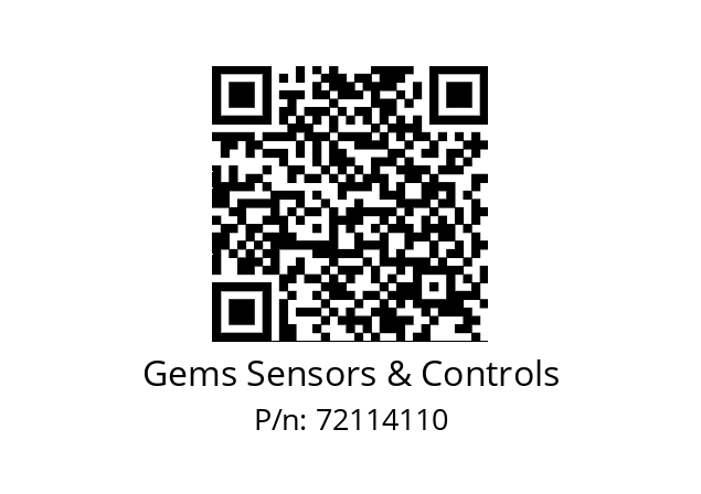   Gems Sensors & Controls 72114110