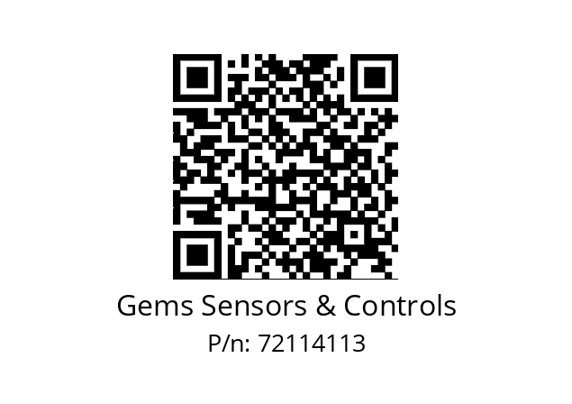   Gems Sensors & Controls 72114113