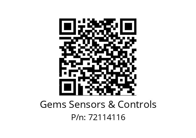   Gems Sensors & Controls 72114116