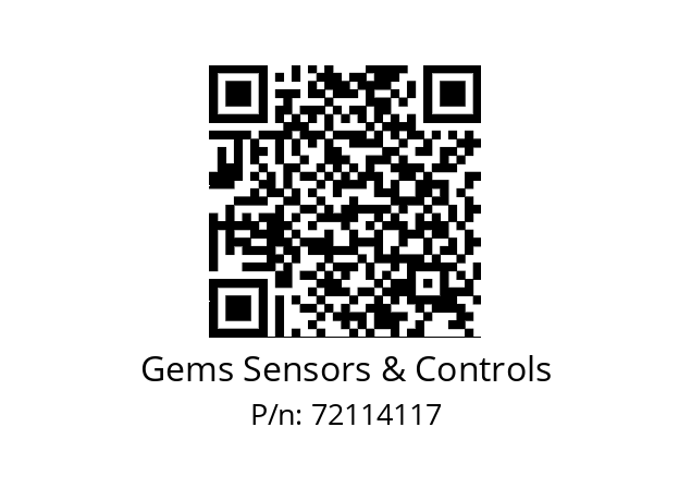   Gems Sensors & Controls 72114117