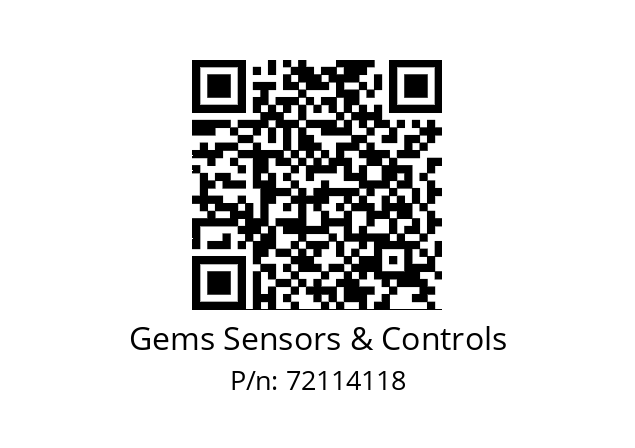   Gems Sensors & Controls 72114118