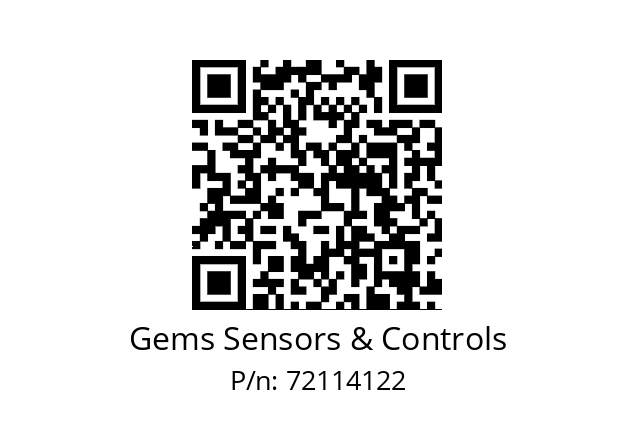   Gems Sensors & Controls 72114122