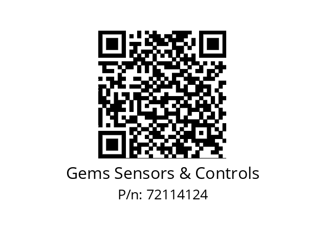   Gems Sensors & Controls 72114124