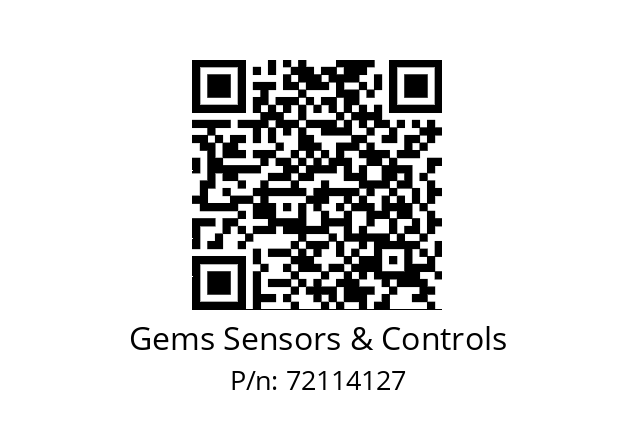   Gems Sensors & Controls 72114127