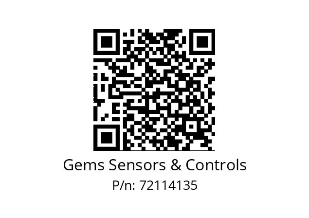   Gems Sensors & Controls 72114135