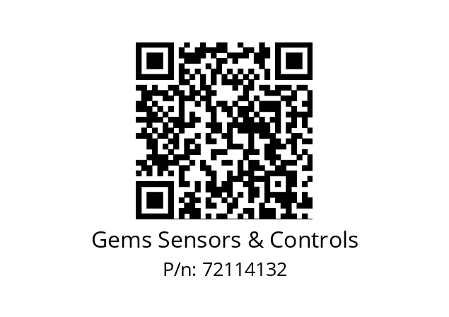   Gems Sensors & Controls 72114132