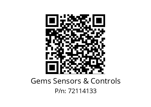   Gems Sensors & Controls 72114133