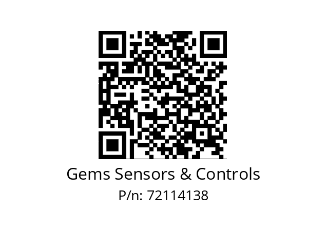   Gems Sensors & Controls 72114138