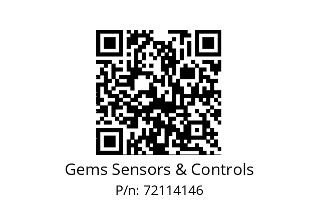   Gems Sensors & Controls 72114146