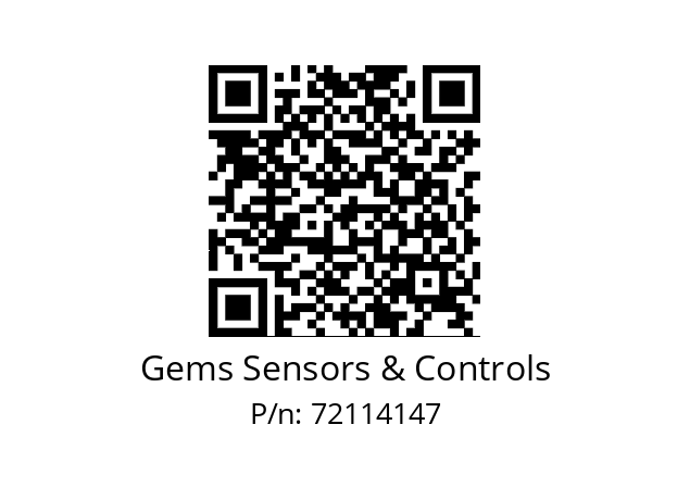   Gems Sensors & Controls 72114147