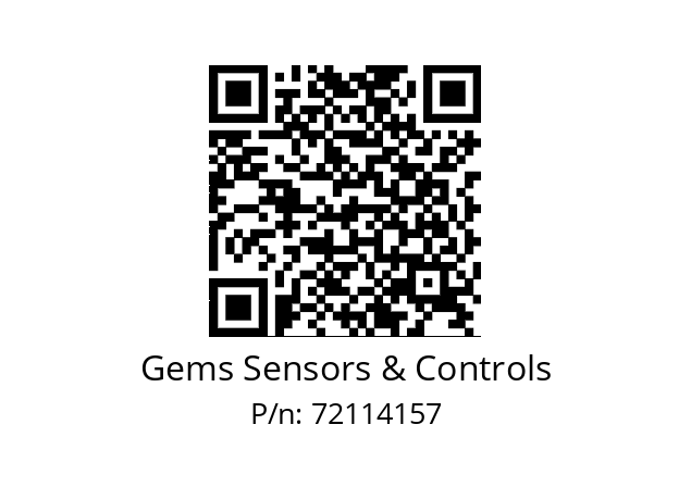   Gems Sensors & Controls 72114157