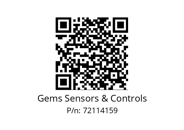   Gems Sensors & Controls 72114159