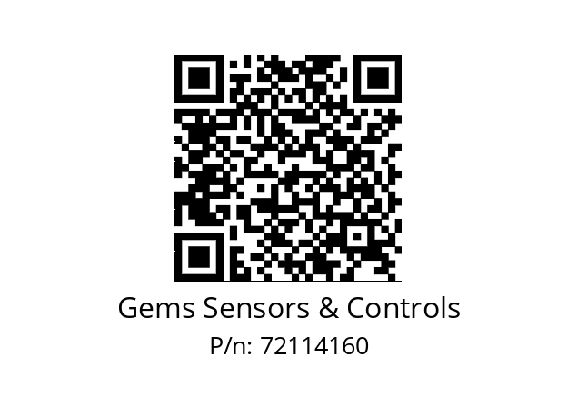   Gems Sensors & Controls 72114160