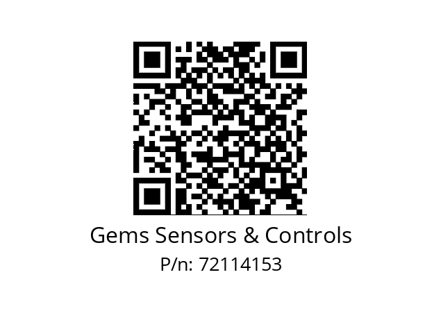   Gems Sensors & Controls 72114153