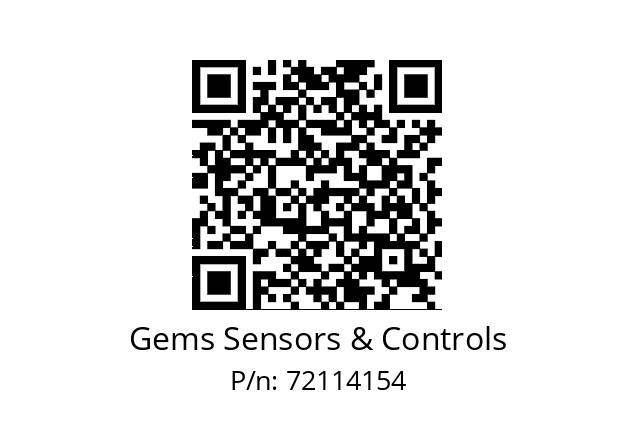   Gems Sensors & Controls 72114154