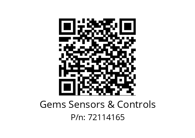   Gems Sensors & Controls 72114165