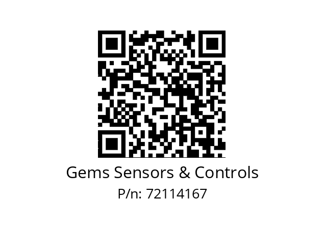   Gems Sensors & Controls 72114167