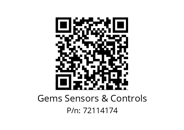   Gems Sensors & Controls 72114174