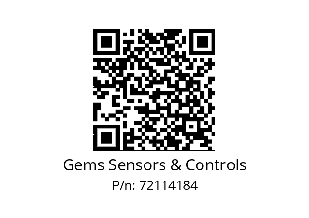   Gems Sensors & Controls 72114184