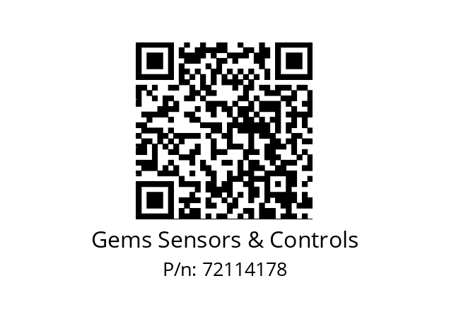   Gems Sensors & Controls 72114178