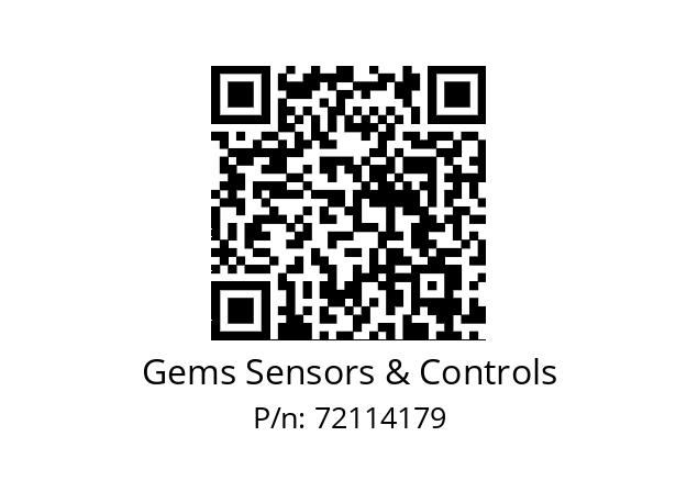   Gems Sensors & Controls 72114179