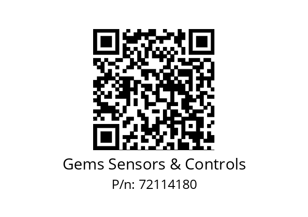   Gems Sensors & Controls 72114180