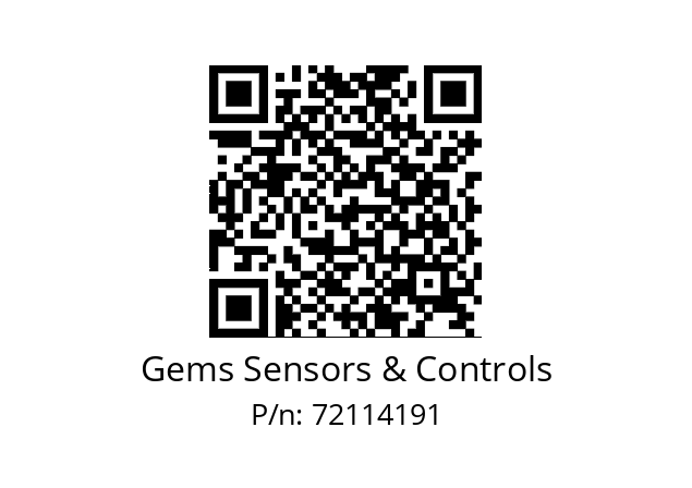   Gems Sensors & Controls 72114191