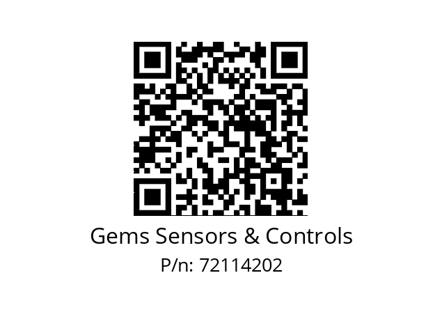   Gems Sensors & Controls 72114202