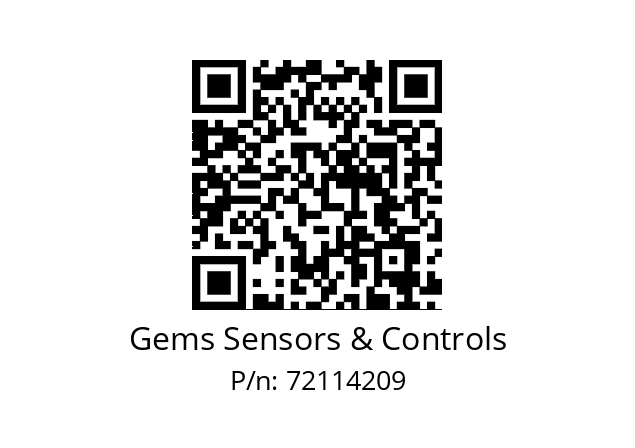   Gems Sensors & Controls 72114209