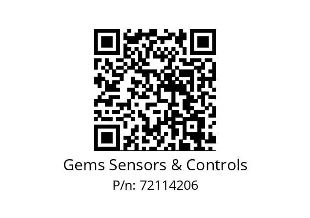   Gems Sensors & Controls 72114206