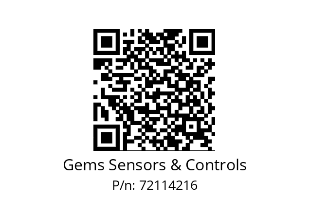   Gems Sensors & Controls 72114216