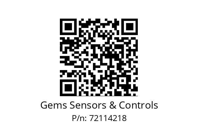   Gems Sensors & Controls 72114218