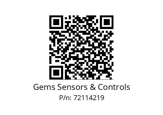   Gems Sensors & Controls 72114219