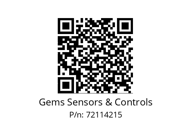   Gems Sensors & Controls 72114215